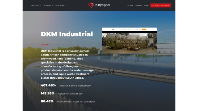 DKM Industrial (Google Ads) - Increases in Conversions &amp; Clicks - Improved Cost per Conversion by Ruby Digital