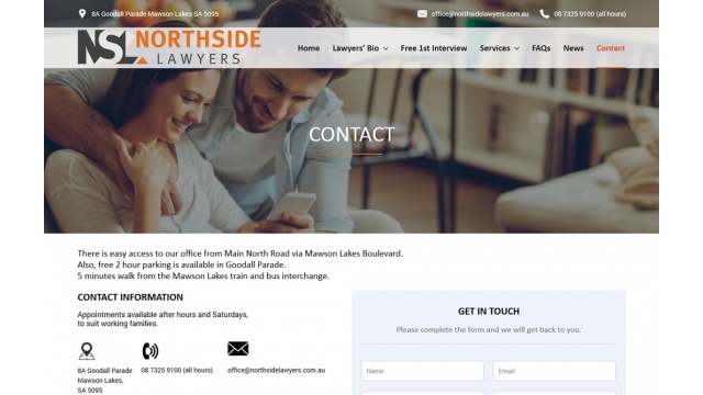 Website redesign for Northside Lawyers by Burgeon Software
