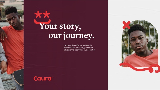 Brand identity for Caura by Percept Brand Design