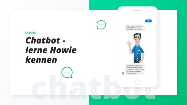SATURN | Chatbot Howie for Facebook Messenger by bytepark