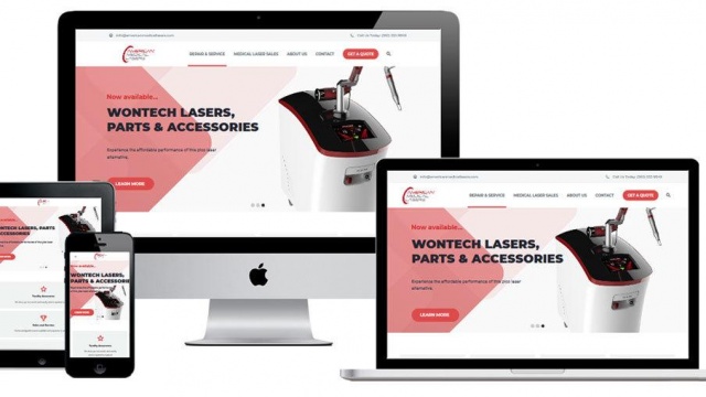 Web Design for American Medical Lasers by NW Media Collective