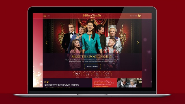 Bringing Madame Tussauds’ global brand to life online by Jaywing