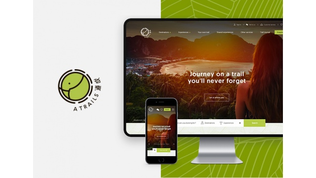 Asian Trails Logo, VI &amp; Website by Flow