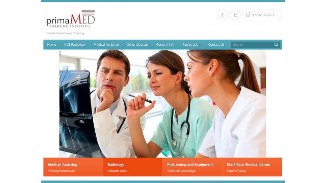 PRIMAMED TRAINING INSTITUTE WEBSITE REDESIGN by 2Surge Marketing