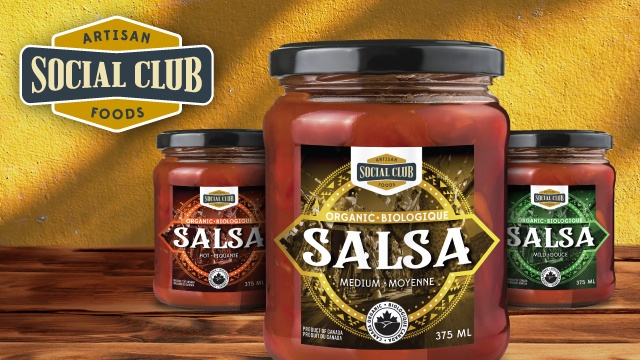 Social Club Salsa Label Design by AS Advertising