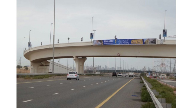 Ajman Bridge Banner by 6 Degrees Advertising