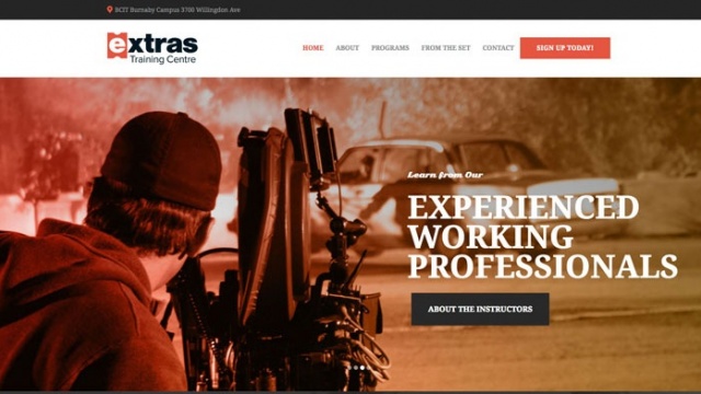 Extras Training Brand by Aroma Web Design