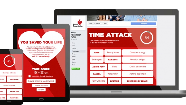 Heart Foundation: Time Attack digital campaign by BC&amp;F Dentsu
