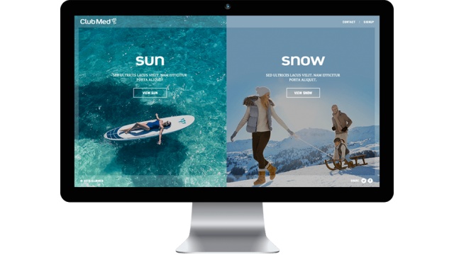 Club Med Brand Positioning Website by Radar Sydney