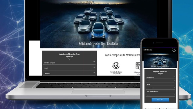 Landing Page - Mercedes Benz Panamá by Quattro Medios Digitales