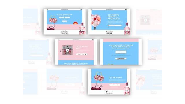 Gordons Gin - Pink UX/UI Design &amp;amp;amp;amp;amp; Digital Campaign by Red Apple Creative