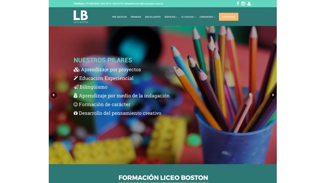 Liceo Boston Website by Red Rock Interactive