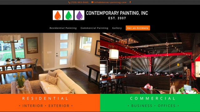 Contemporary Painting INC Website by Red Rock Interactive