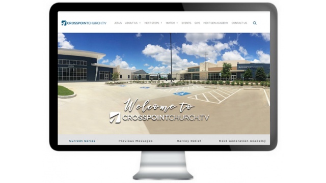Crosspoint Church TV Website Design and Development by Republic One Exhibitions