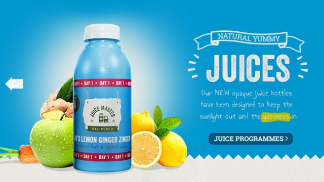 The Juice Master Juicy branding for Jason Vale by Rubber Cheese