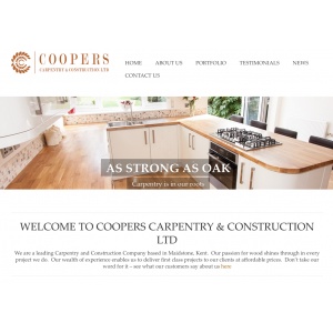 Website Development For Coopers Carpentry and Construction Ltd by Rise Communications
