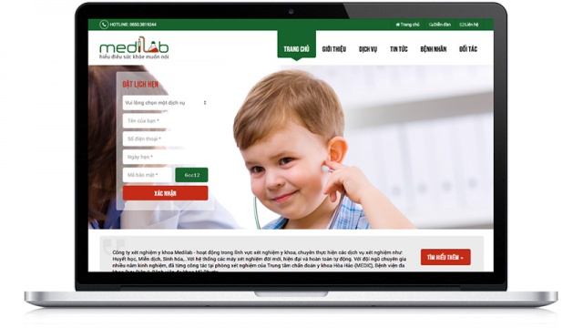 Medilab Testing Center Website by BrandUp
