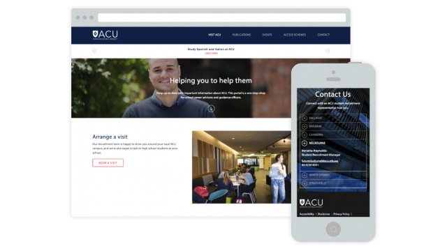 ACU Career Advisor Portal by W3 Digital