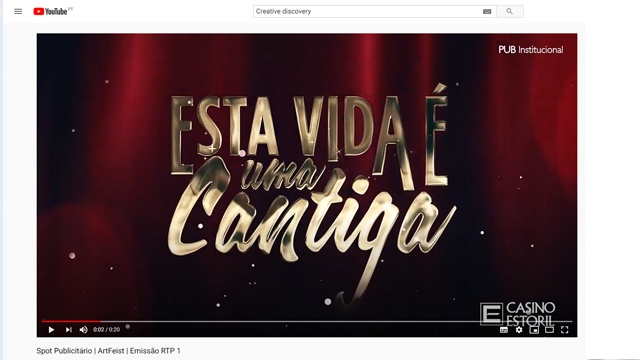 TV AD | 20&quot; | RTP 1 | Client: Casino do Estoril by Creative Discovery