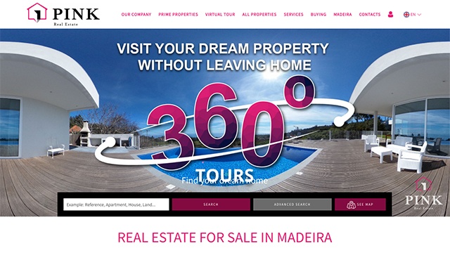 Pink Real Estate by Navega Bem Web Design
