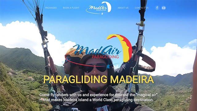 MadAir Paragliding by Navega Bem Web Design