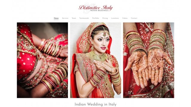 Distinctive Indian Weddings by Navega Bem Web Design
