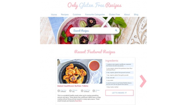 ONLY GLUTEN FREE RECIPES by Guaranteed SEO