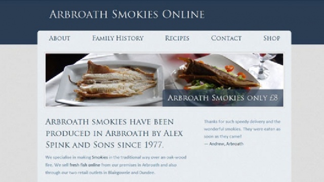 Arbroath Smokies Online by I Design Websites