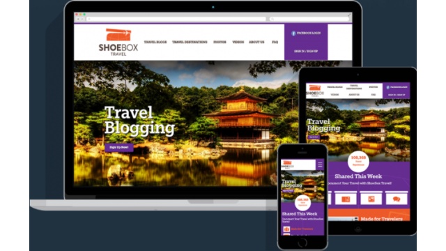 ShoeBox Travel Website Design by Scarlett Vision Media Inc