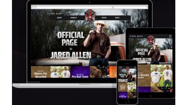 Jared Allen Official Website Design by Scarlett Vision Media Inc