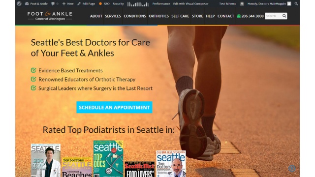 Foot and Ankle Web Design by Seattle Seo Consultant