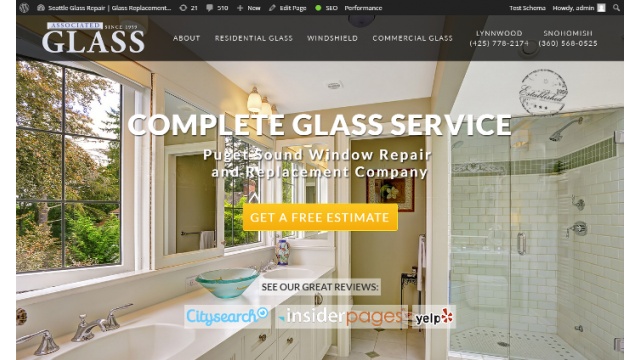 Associated Glass Web Design by Seattle Seo Consultant