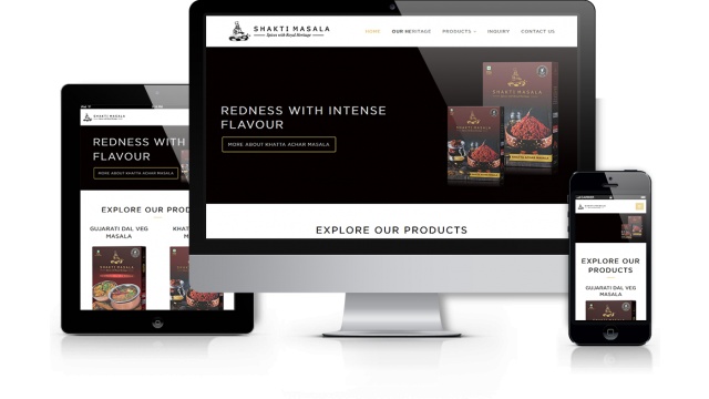 Spice Company Website Design by Kumbh Design Inc