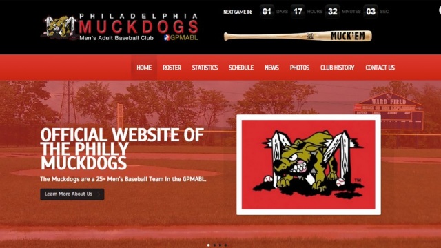 Philly Muckdogs - Website Redesign by DeanMark