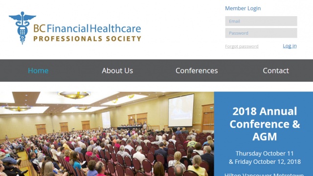 BC Financial Healthcare Professionals Society by Lara Spence Web Design