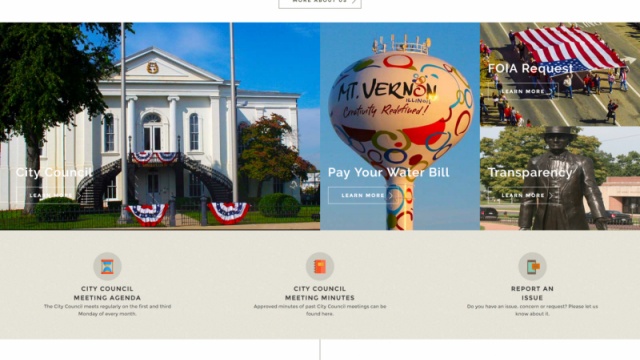 City of Mount Vernon Municipality Website by Louder Design