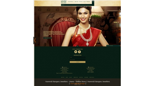 Vummidi Bangaru Jewellers Online Store by Louder Design