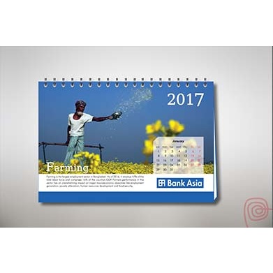 Bank Asia Desk Calendar Communication by Socomm