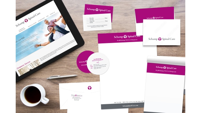 SCHAMP SPINAL CARE BRANDING AND MARKETING FOR CHIROPRACTOR. by Levo