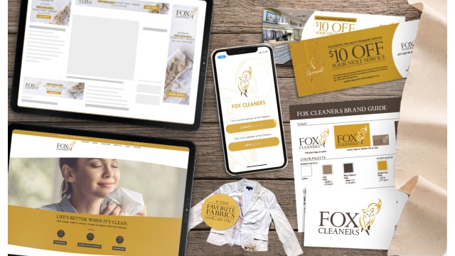 FOX CLEANERS COMPLETE BRAND, WEBSITE &amp; MARKETING OVERHAUL FOR DRY CLEANING SERVICE PROVIDER by Levo