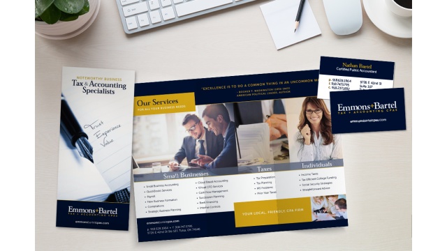 EMMONS &amp; BARTEL COMPLETE BRAND AND MARKETING OVERHAUL FOR TAX AND ACCOUNTING FIRM. by Levo