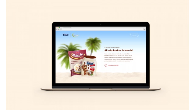 Linolada Coconut launch Web design Campaign by Size Agency