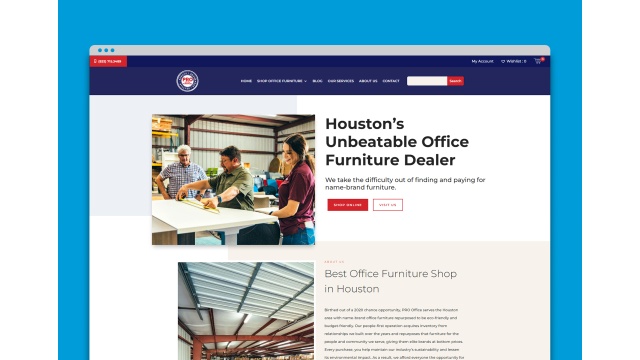 Pro Office Furniture Website by Matcha Design