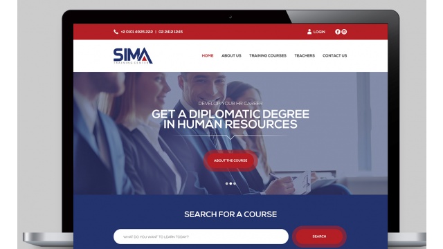 Sima Training Center Website by IRIS Advertising
