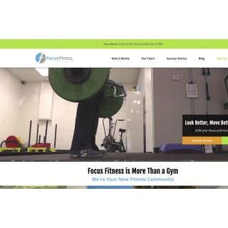 Focus Fitness Redesign by Standard Beagle Studio