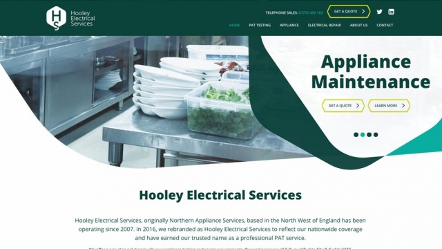 Hooley Electrical Website by Stone Create