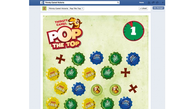 Pop the Top Facebook App Campaign by T20 Group