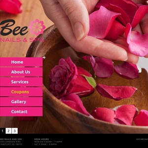 Bee Nails Web Design Campaign by TAF JK Group