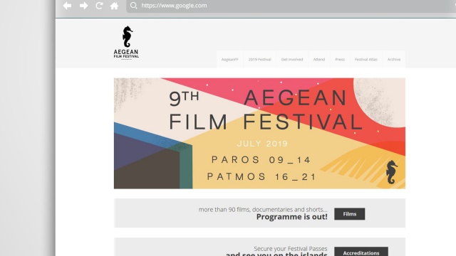 Aegean Film Festival by The Design Agency Greece