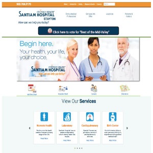 Santiam Hospital by OMAC Advertising